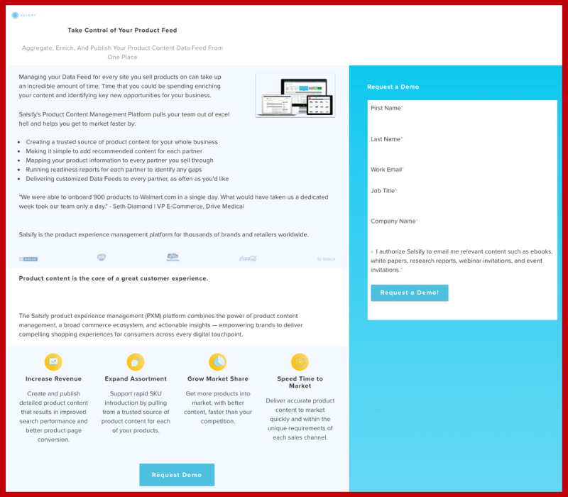 Salesify Website Content Example