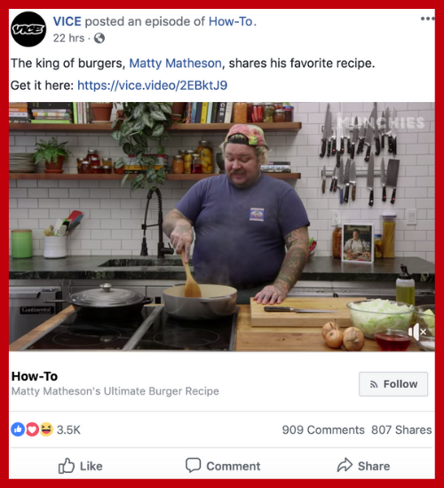 Vice Facebook Copy